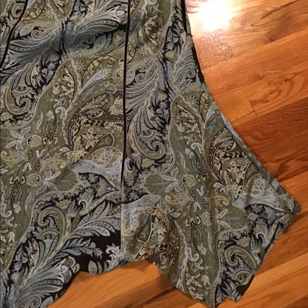 4/$10 item🤑 Emma James Green Paisley Blouse sz 16P & Skirt sz 14P - Picture 2 of 11